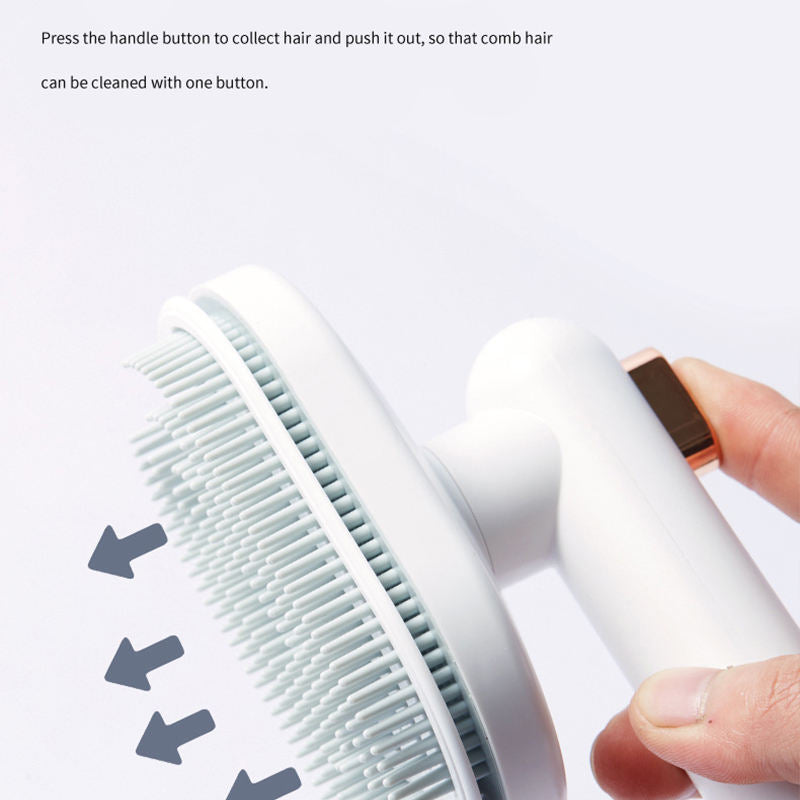 Pet Hair Remover Comb β Self-Cleaning Grooming Brush for Dogs & Cats