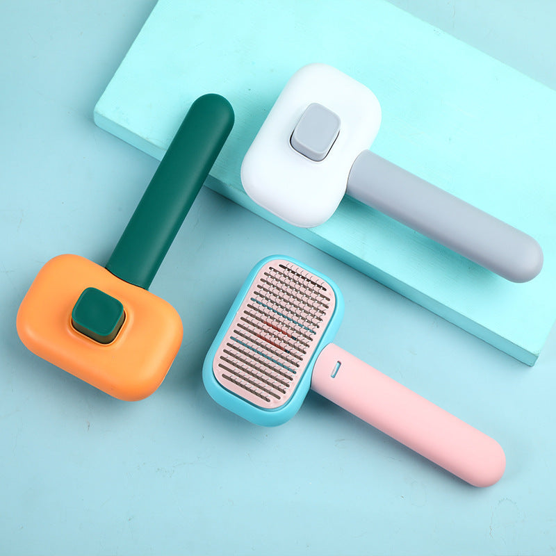 Pet Cat & Dog Hair Brush – Anti-Knot, Massage & Grooming Comb