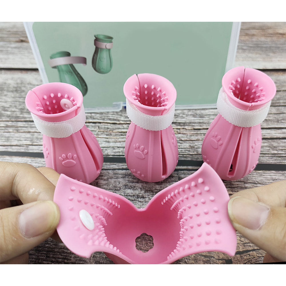 Adjustable Cat Anti-Scratch Boots – Protective Paw Covers for Bathing, Grooming & Vet Visits