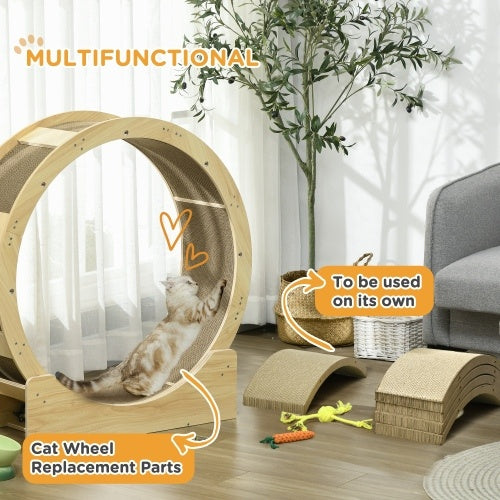 Multifunctional Cat Scratching Wheel – Reversible Cardboard Scratcher & Play Toy for Indoor Cats