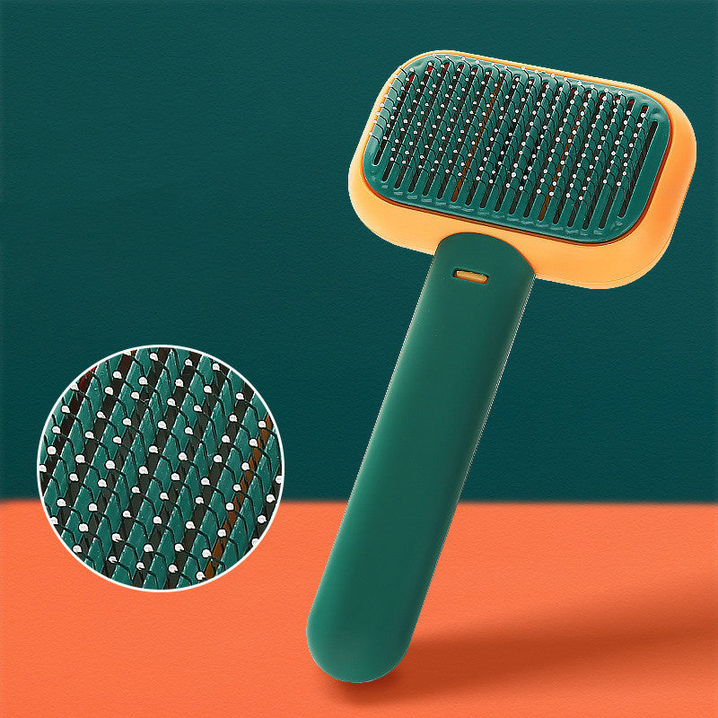 Pet Cat & Dog Hair Brush – Anti-Knot, Massage & Grooming Comb