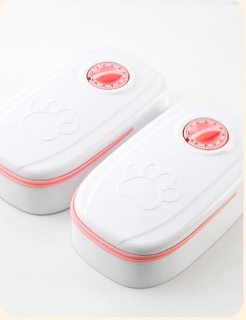 Automatic Pet Feeder – Smart Food & Water Dispenser with Stainless Steel Bowls for Cats & Dogs