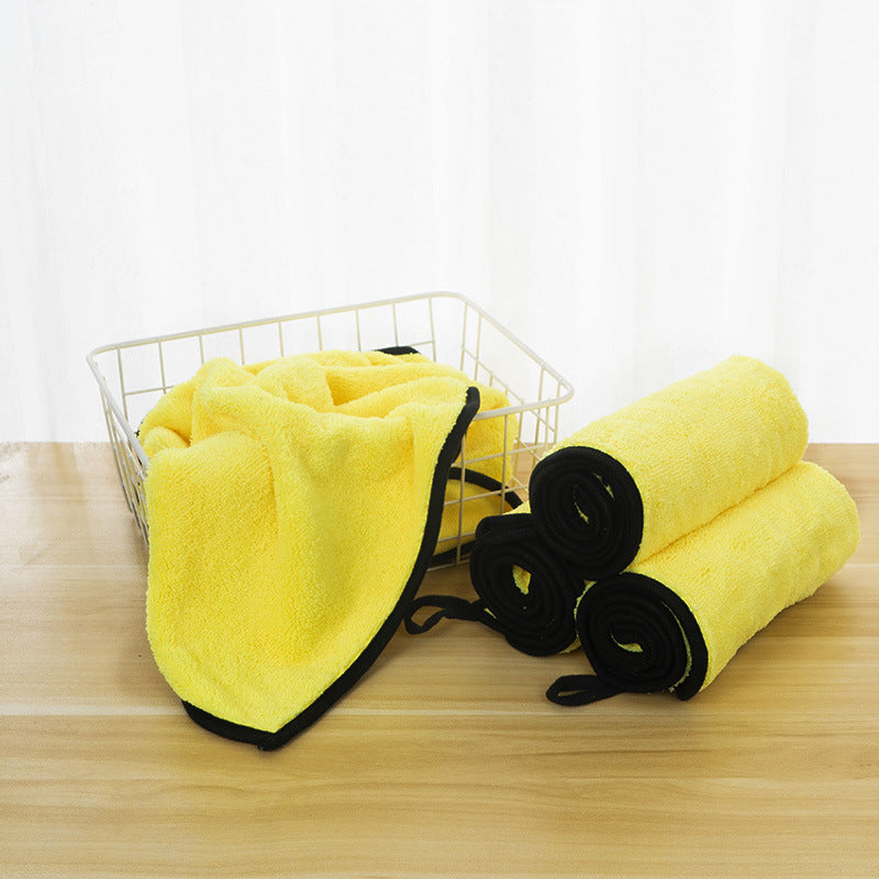 Super Absorbent Pet Bath Towel – Quick Dry Microfiber for Dogs & Cats (Yellow)