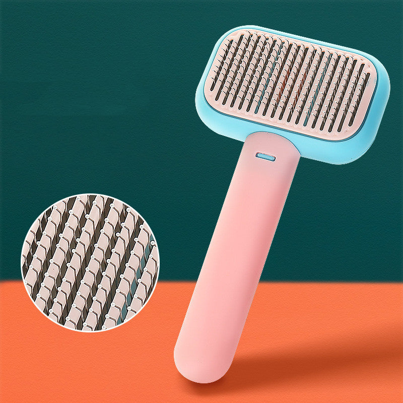 Pet Cat & Dog Hair Brush – Anti-Knot, Massage & Grooming Comb