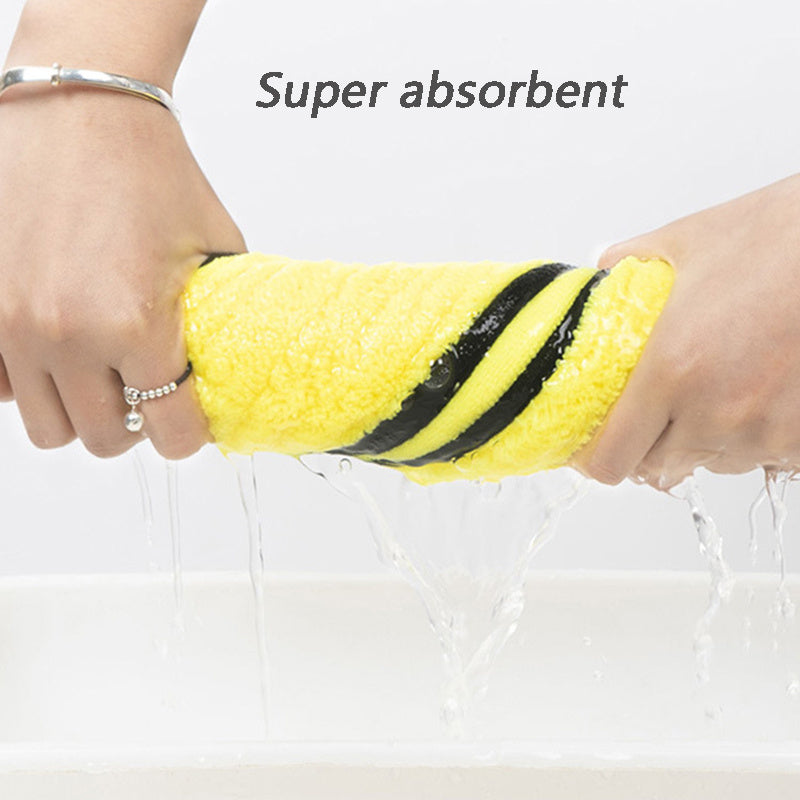 Super Absorbent Pet Bath Towel – Quick Dry Microfiber for Dogs & Cats (Yellow)