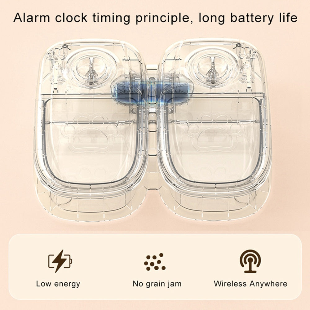 Automatic Pet Feeder – Smart Food & Water Dispenser with Stainless Steel Bowls for Cats & Dogs