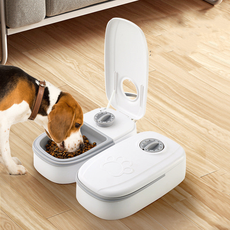 Automatic Pet Feeder – Smart Food & Water Dispenser with Stainless Steel Bowls for Cats & Dogs